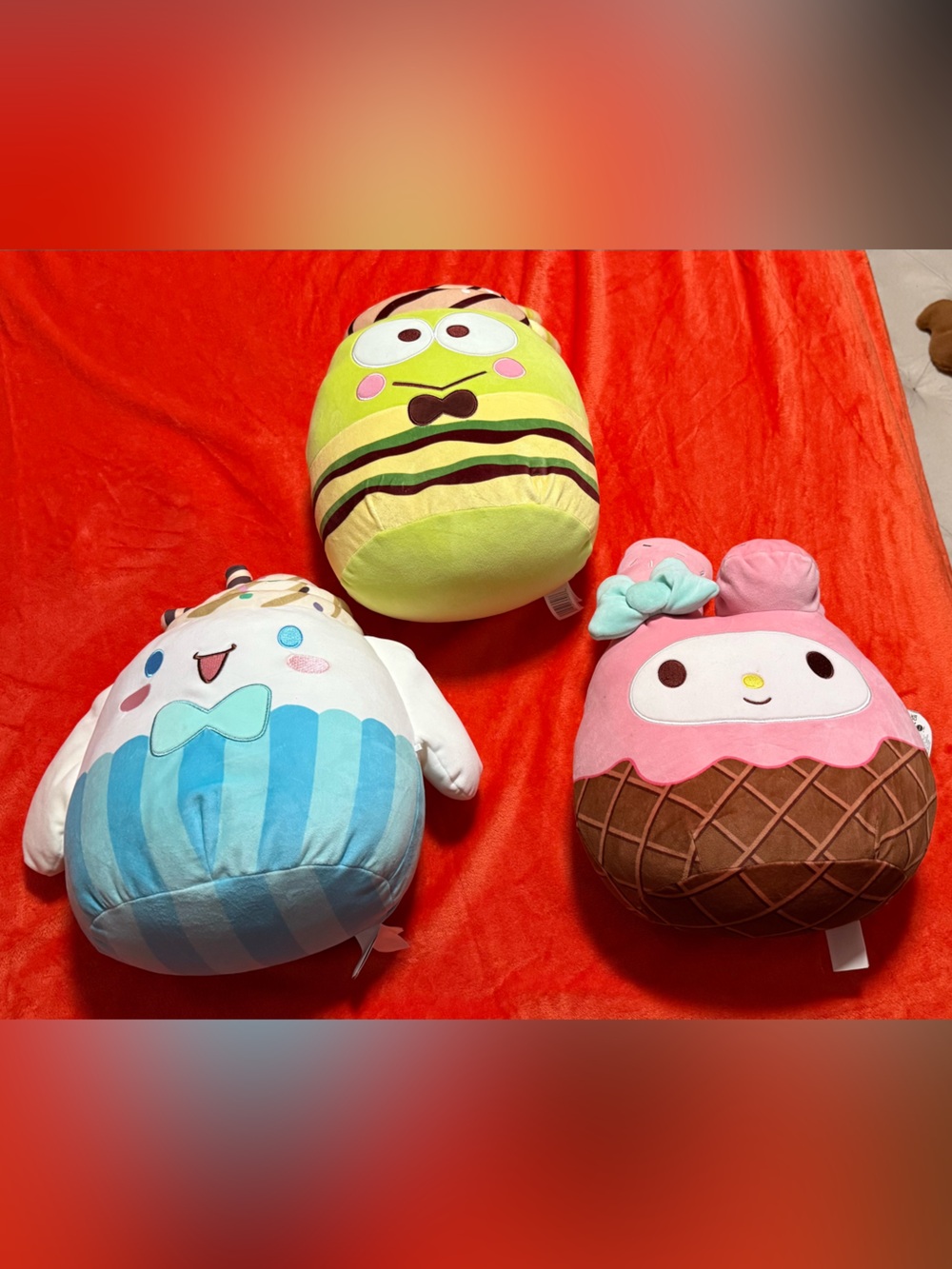 Set of 3 Sanrio Sundae Squishmallows